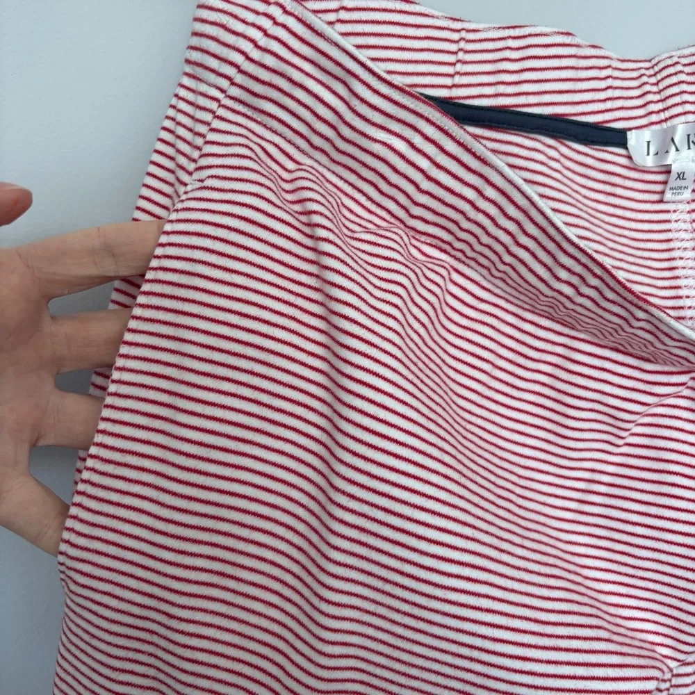 LAKE Pajamas Men’s Red Striped Pajama Pants – Size XL